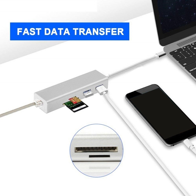 Gigabit Ethernet port hub docking station