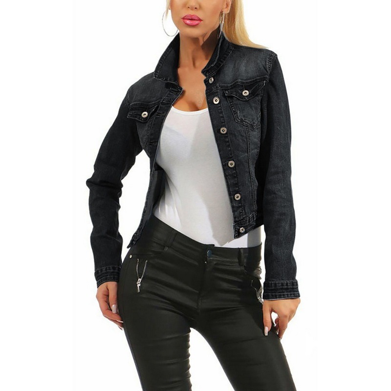 Women’s denim jacket stretch denim jacket