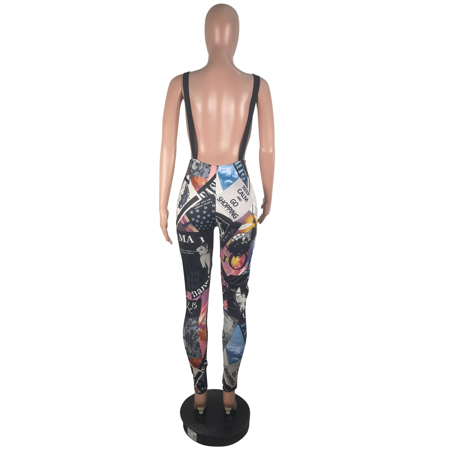 Women’s Sling Graffiti Jumpsuit