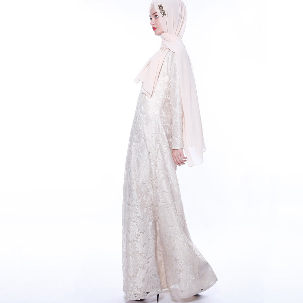 Arab Women’s Lace Muslim Women’s Dress Summer