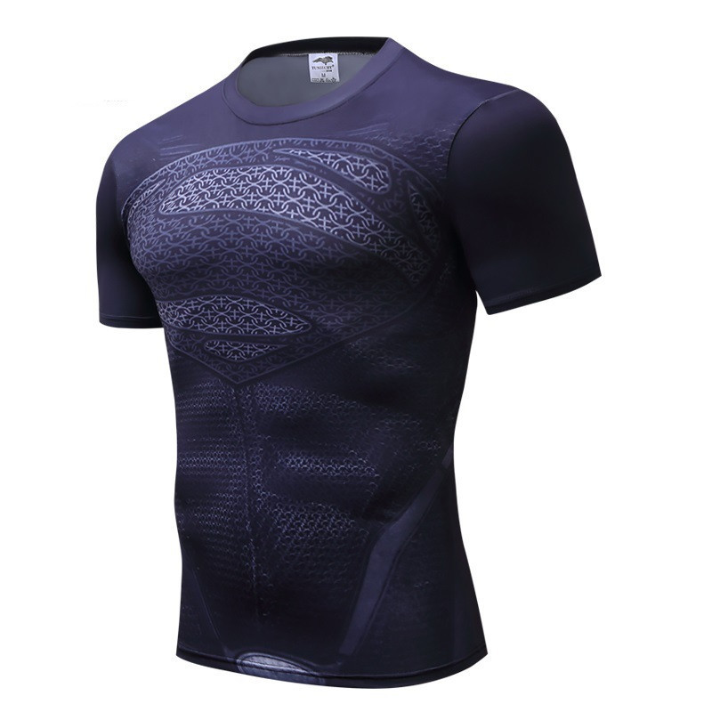 Men’s running exercise camouflage fitness clothing