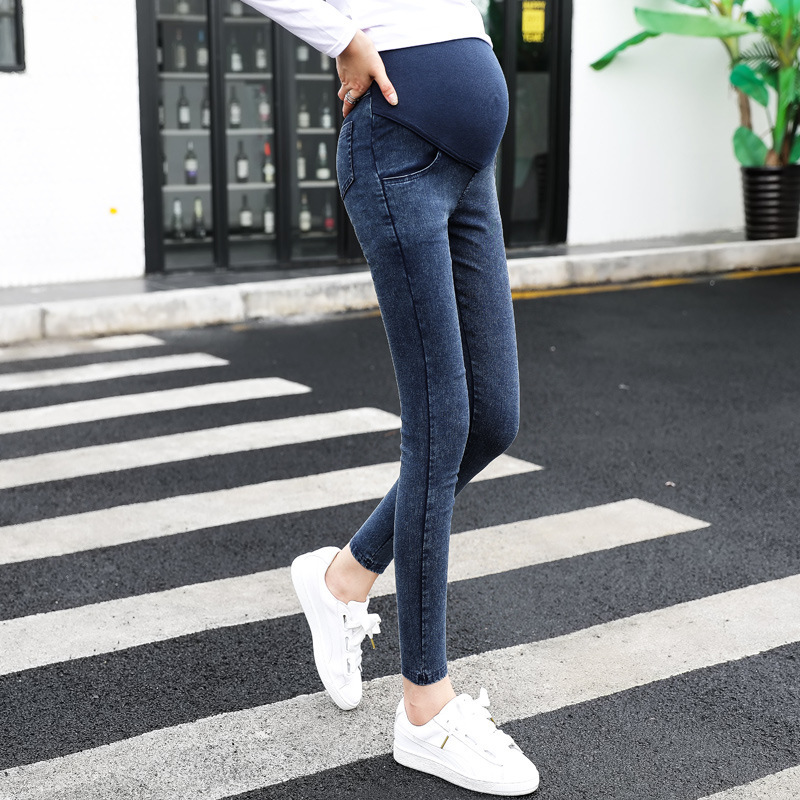 Stretch denim pants