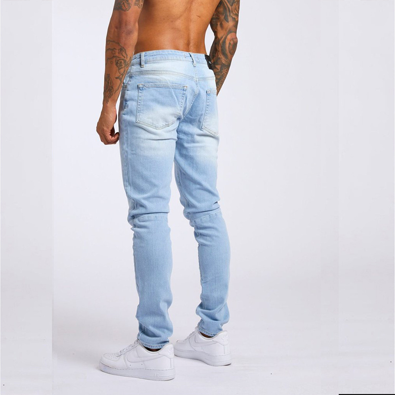 Men’s Fashion Casual Slim Fit High Waist Jeans