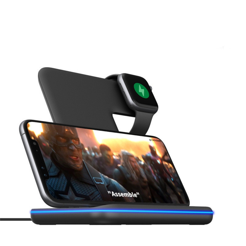 Three-In-One Wireless Charger 15W Wireless Fast Charging Desktop Stand