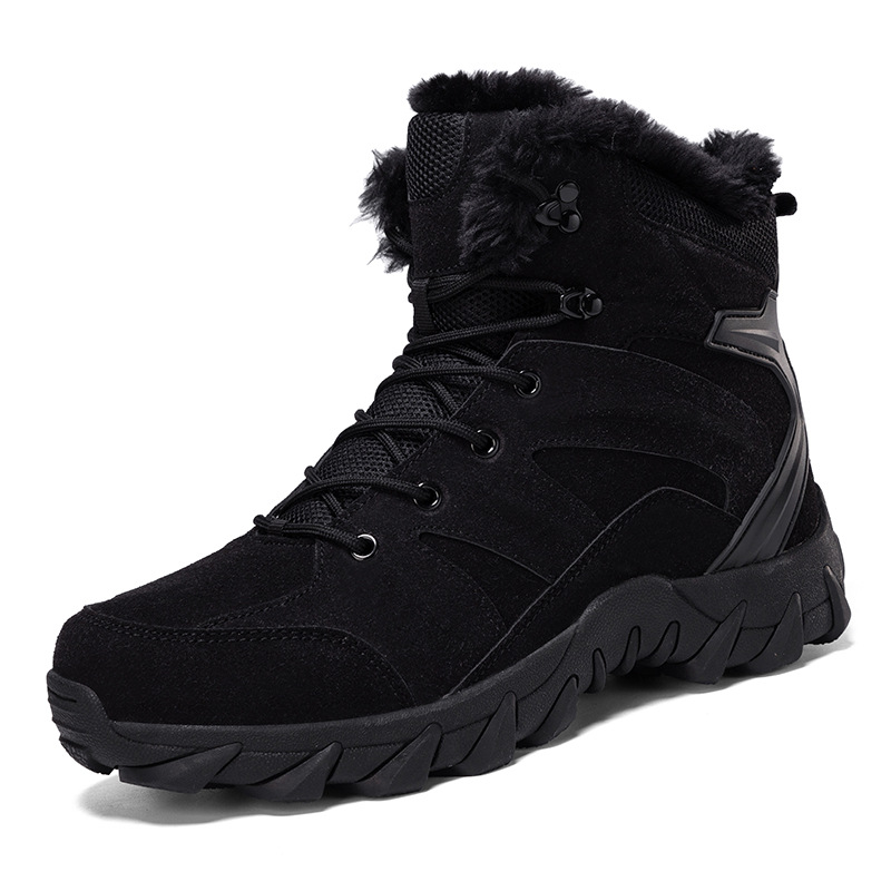 Men’s Snow Boots Thickened Thermal Middle Tube