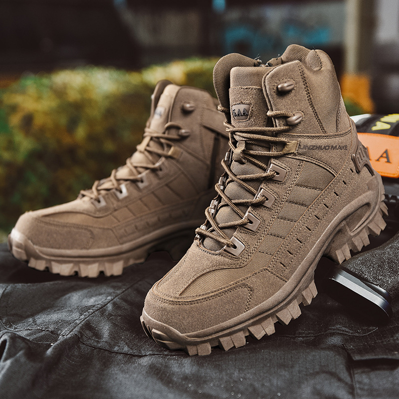 Large Size High Top Outdoor Tactical Boots Desert Boots Men’s Combat