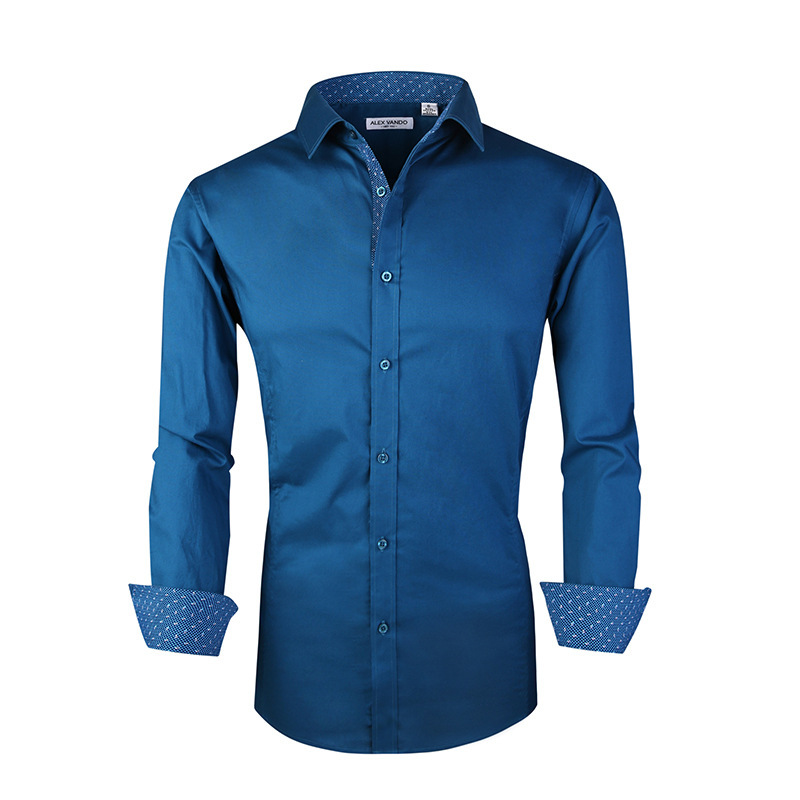 Men’s Cotton Stretch Shirt Spring And Autumn Styles