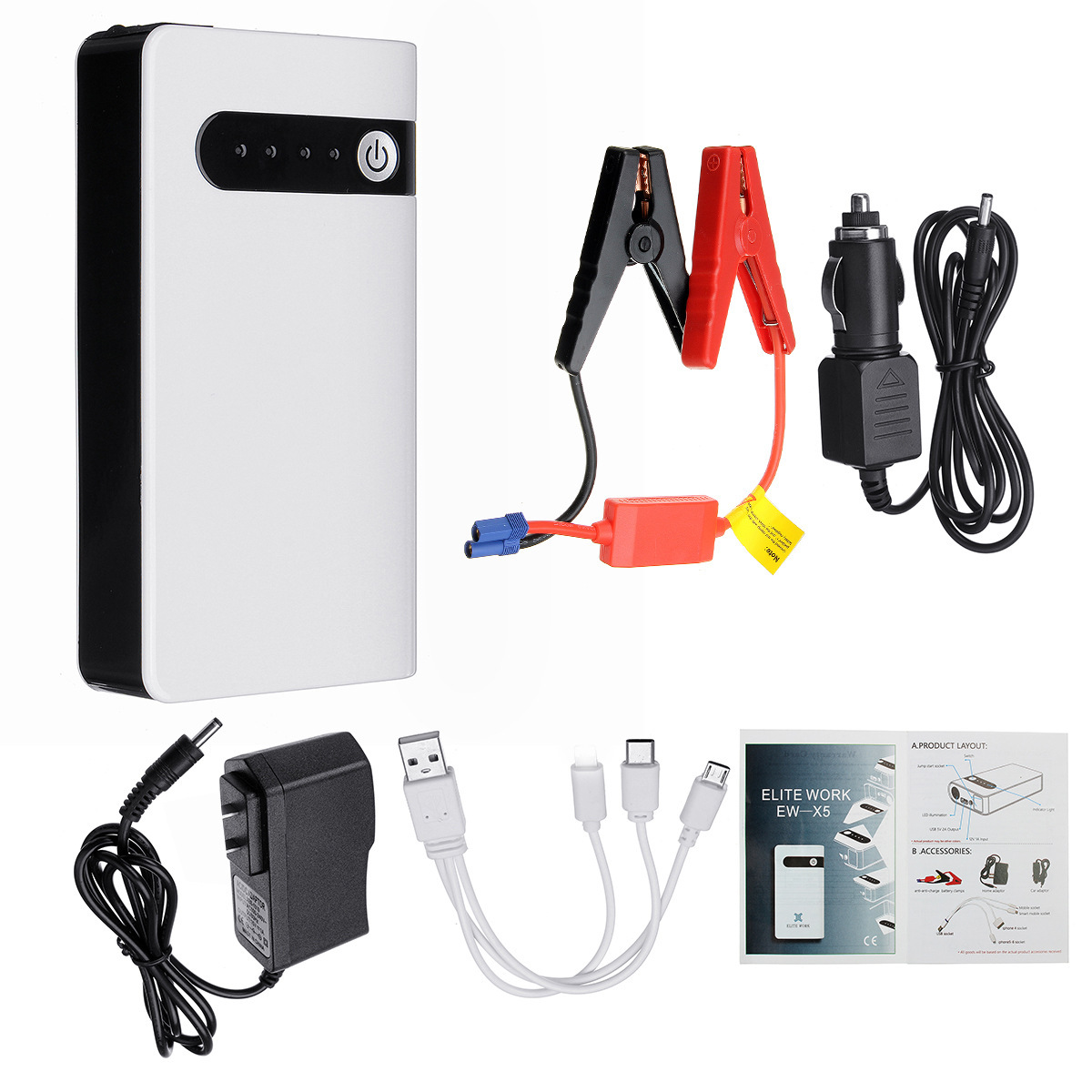 USB Jumper Box Power Bank Battery Charger