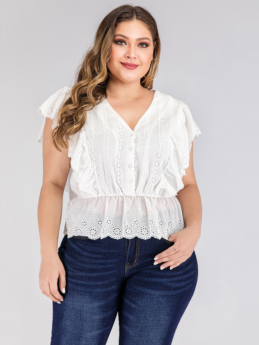 Ruffled waist short sleeves