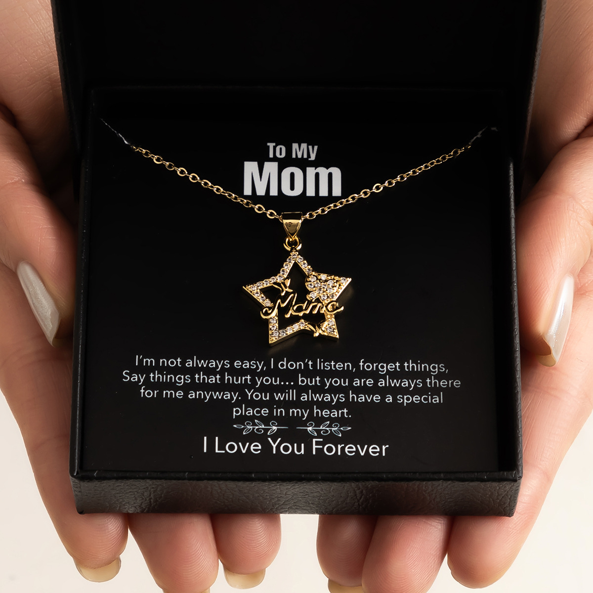 Mother’s Day Necklace Gift Box Love Necklace For Women Fine Jewelry Women Accessories Fashion Jewelry