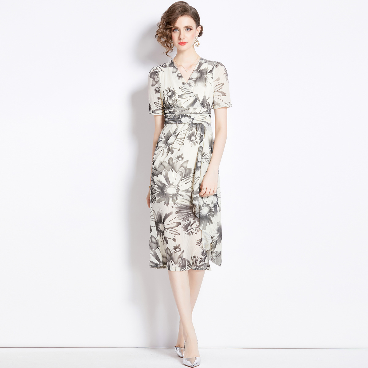 Slimming Floral Dress Women’s Beautiful