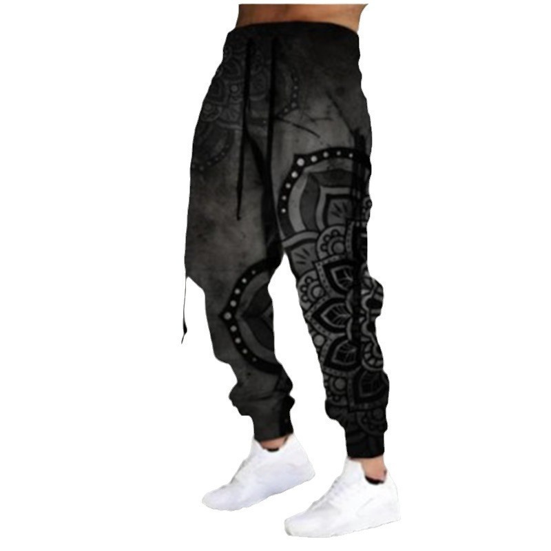 Men’s Sports Casual Pants With 3D Printing