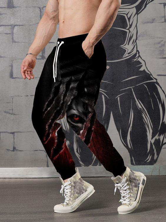 3D Digital Printing Men’s Trousers Sports Pants