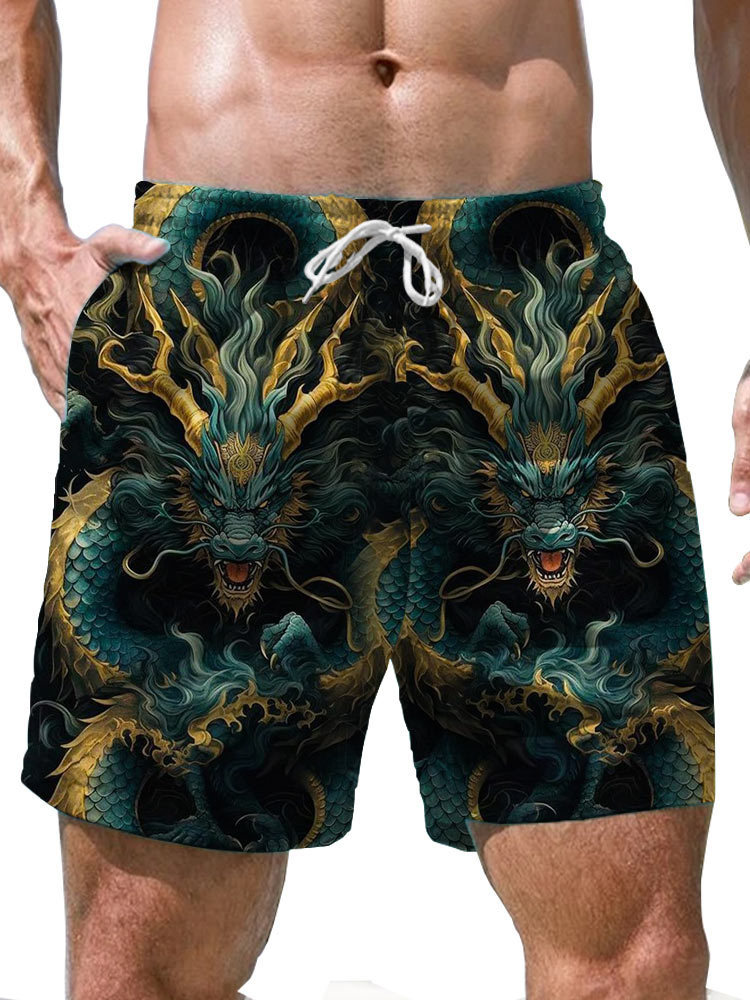 Shorts Casual Loose Men’s 3D Digital Personalized Printed Beach Pants