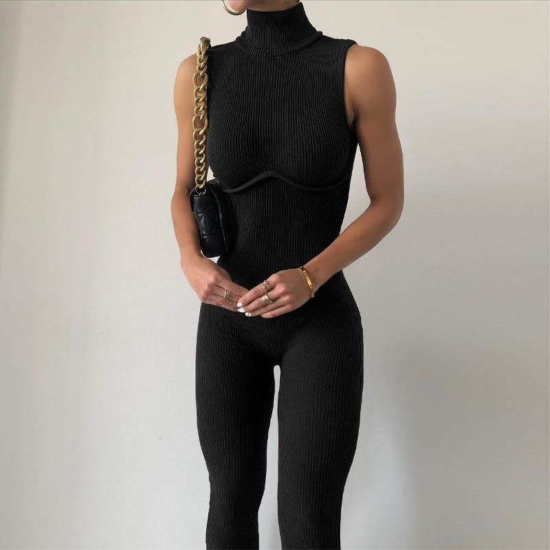 Sleeveless High-necked Yoga Jumpsuit Fashion Sleeveless High Neck Yoga Jumpsuit Women