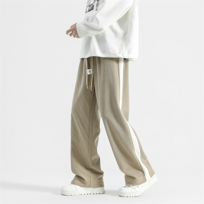 Corduroy American Thick Loose Mop Pants Straight-leg Pants