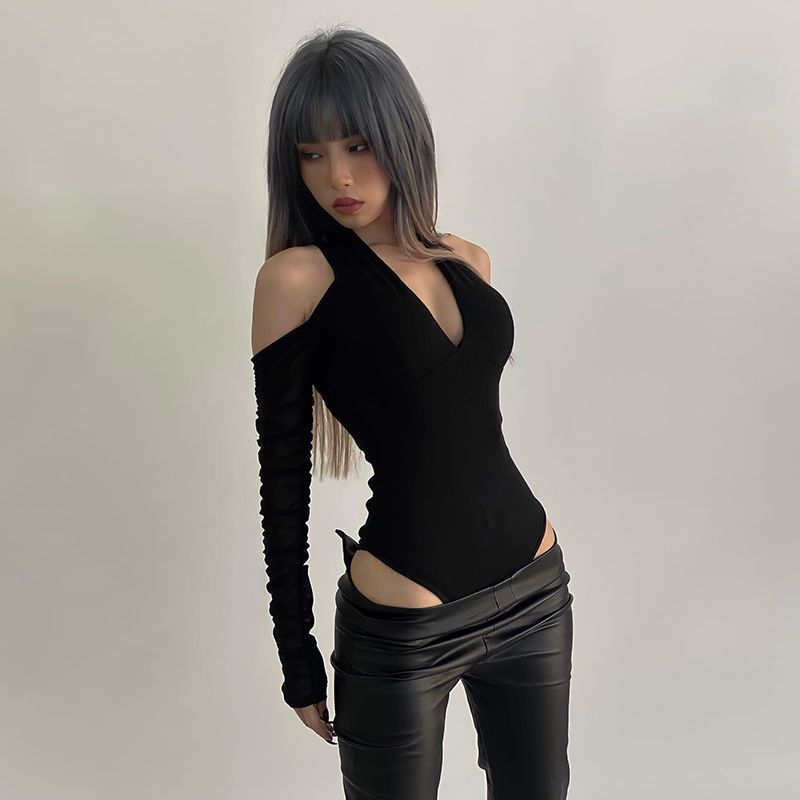 Slim Fit Jumpsuit Female Hot Girl Low Cut