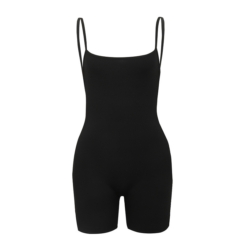 Personalized Wear Backless Suspender Jumpsuit