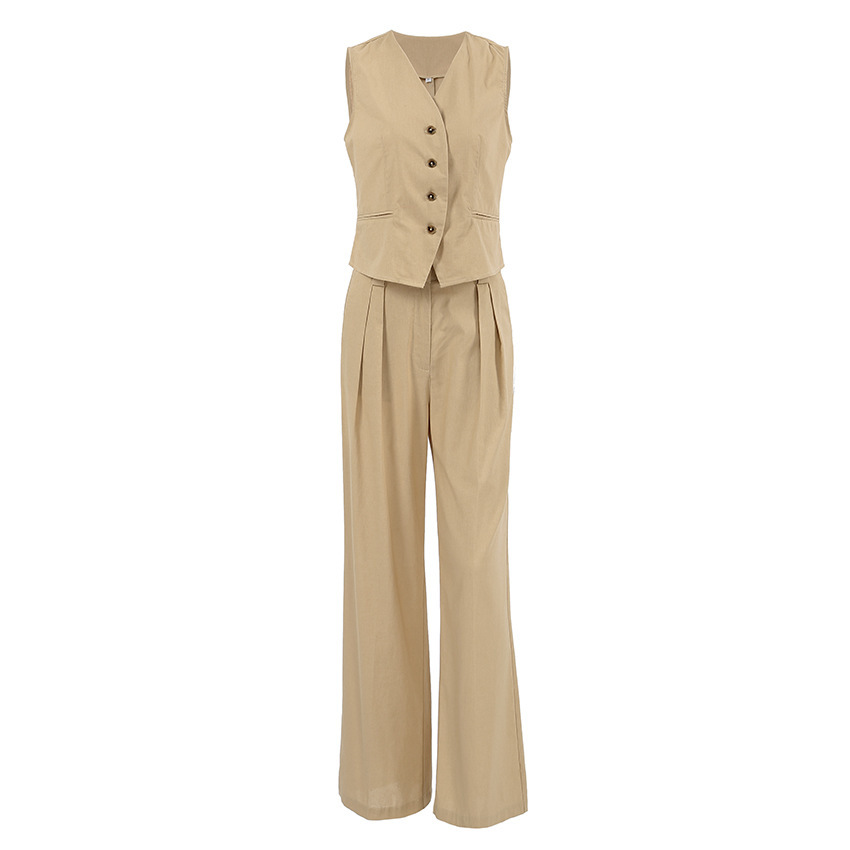 Suit Type Niche Pleated High Waist Suit