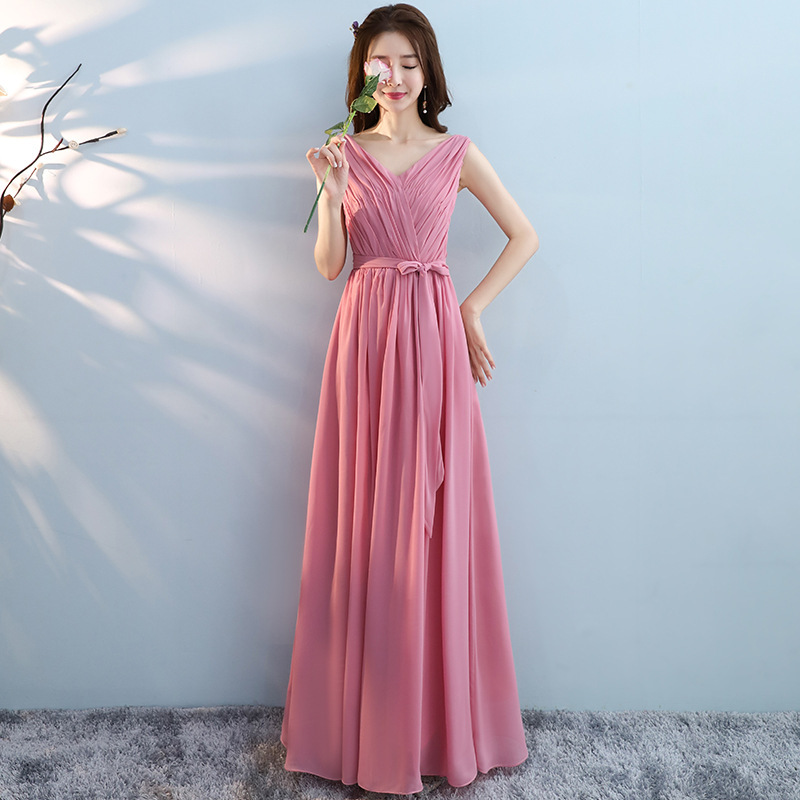 Slim-fit Slimming Bridesmaid Winter Sisters Dress Bridesmaid Dress