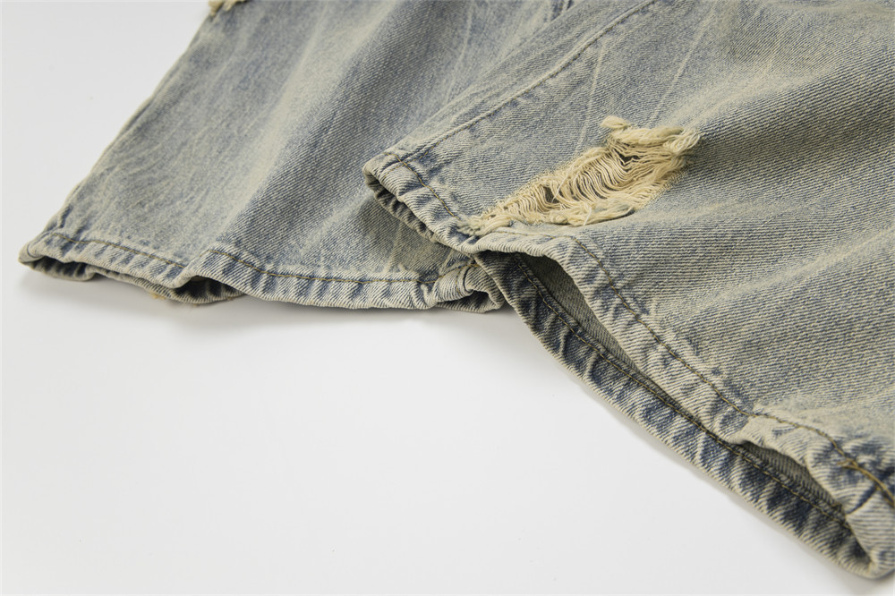 Ripped Stitching Jeans For Men And Women