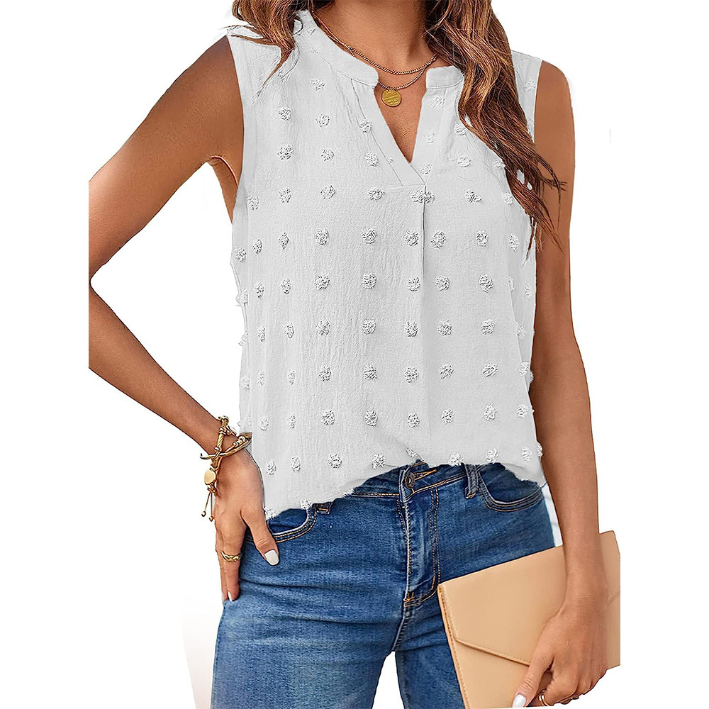 Women’s Jacquard Sleeveless V-neck Vest