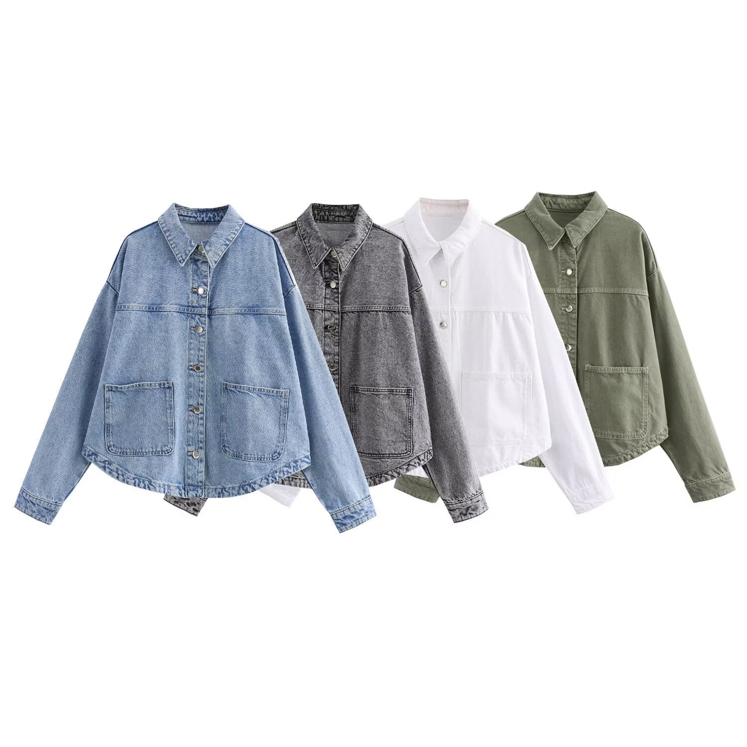 Women’s Street Fashion Denim Shirt Jacket