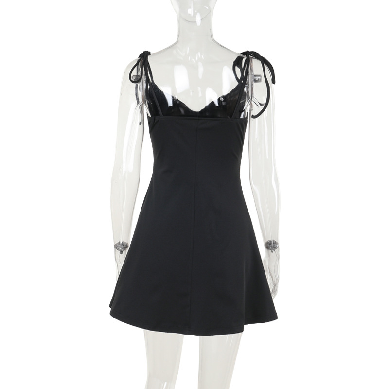 Fashion Suspenders A- Line Dress Women