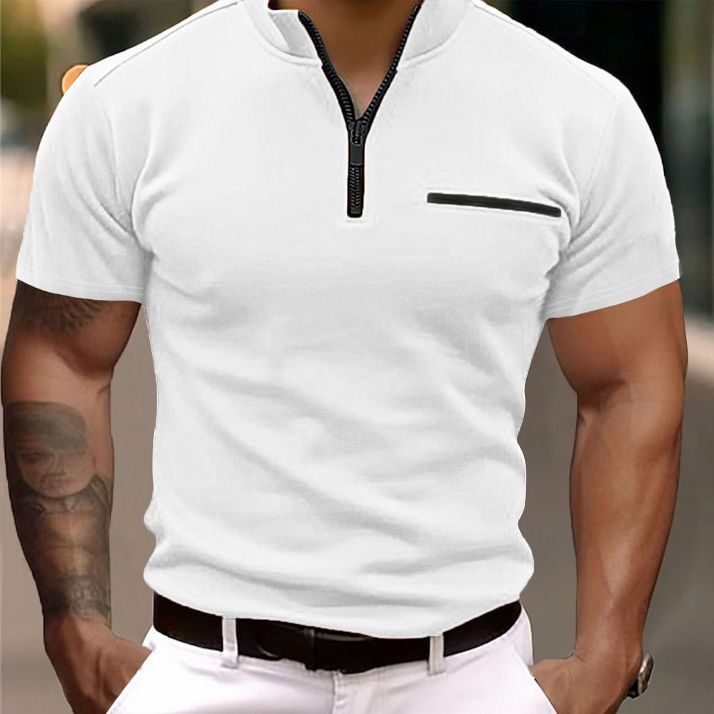 Polo Shirt Zipper Pocket Men’s Sports