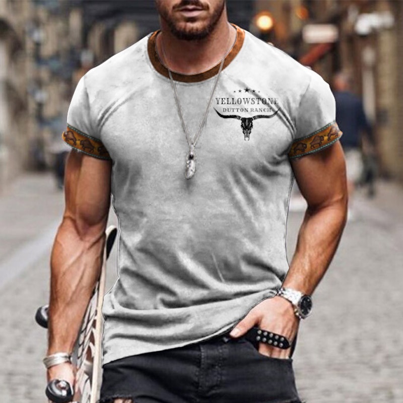 Street Fashion 3D Printed Cross-border T-shirt Casual Loose Sports Style 3D Printed Short Sleeve