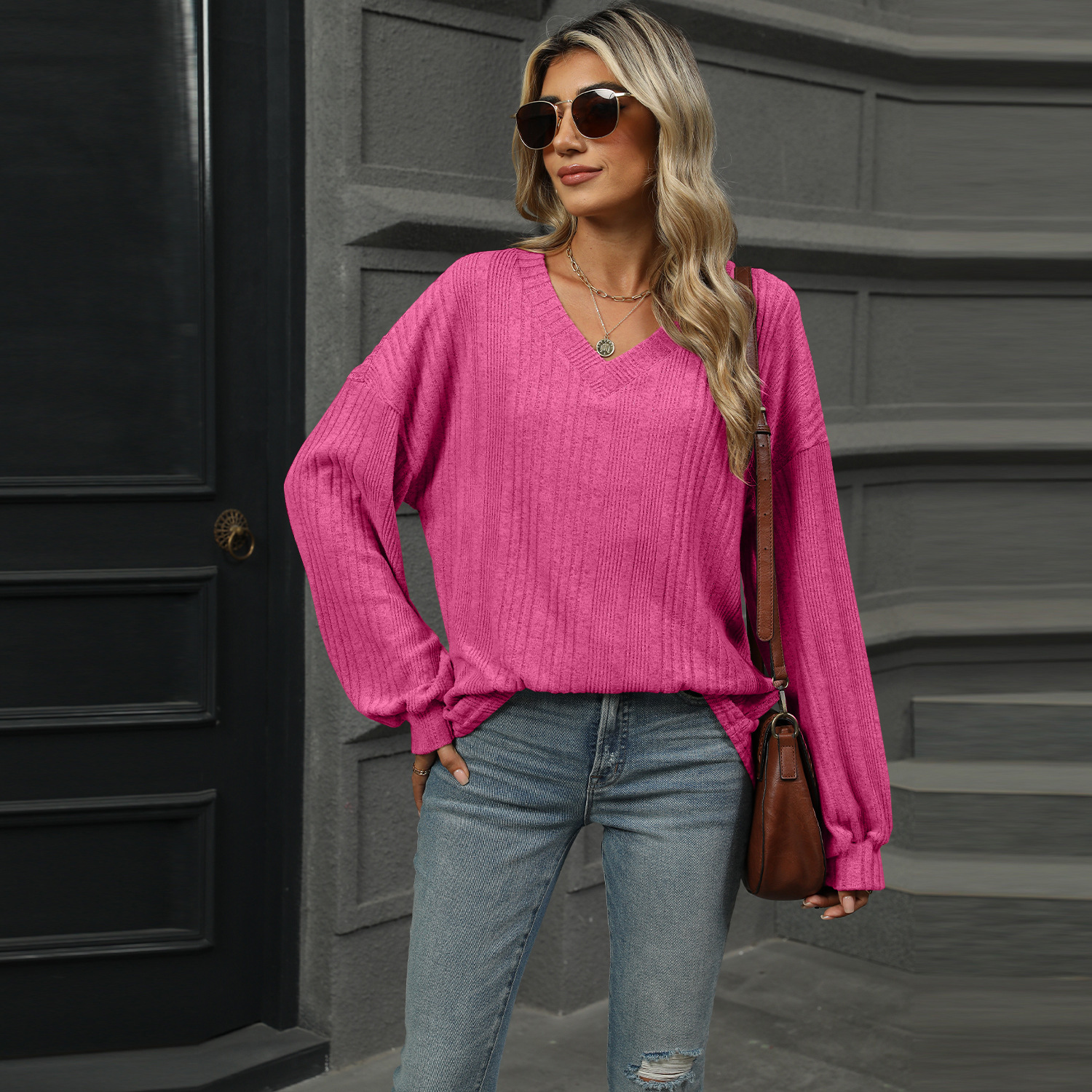 Casual Long Sleeve T-shirt Top Women’s Clothing