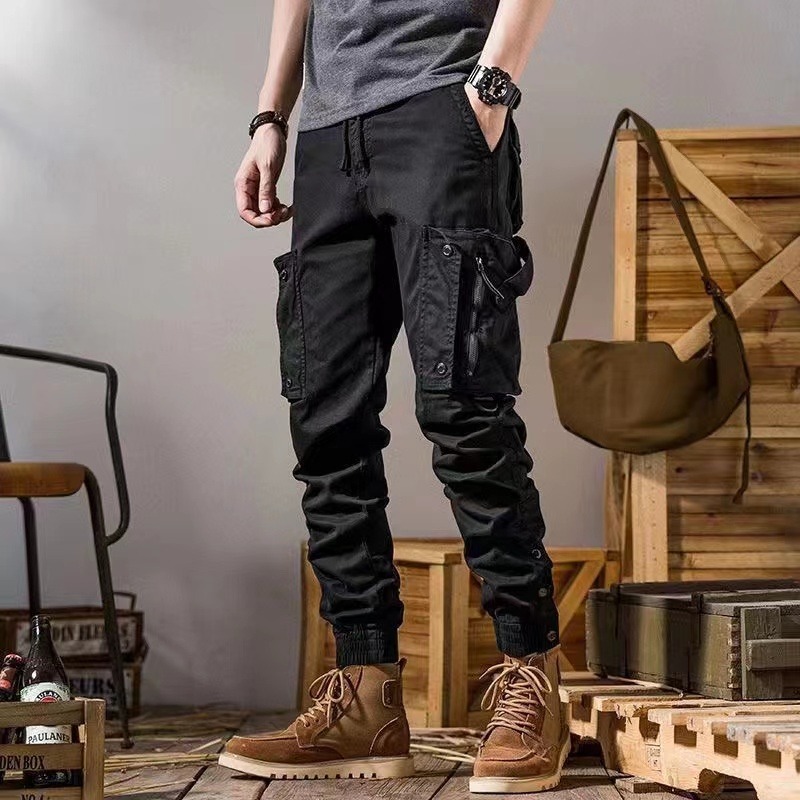 American Workwear Pants Men’s Straight Functional Outdoor Tactics Casual Pants