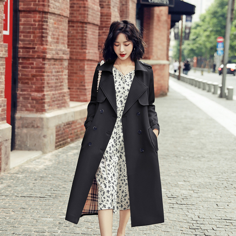 Fashion Mid-length Trench Coat Women’s Clothing