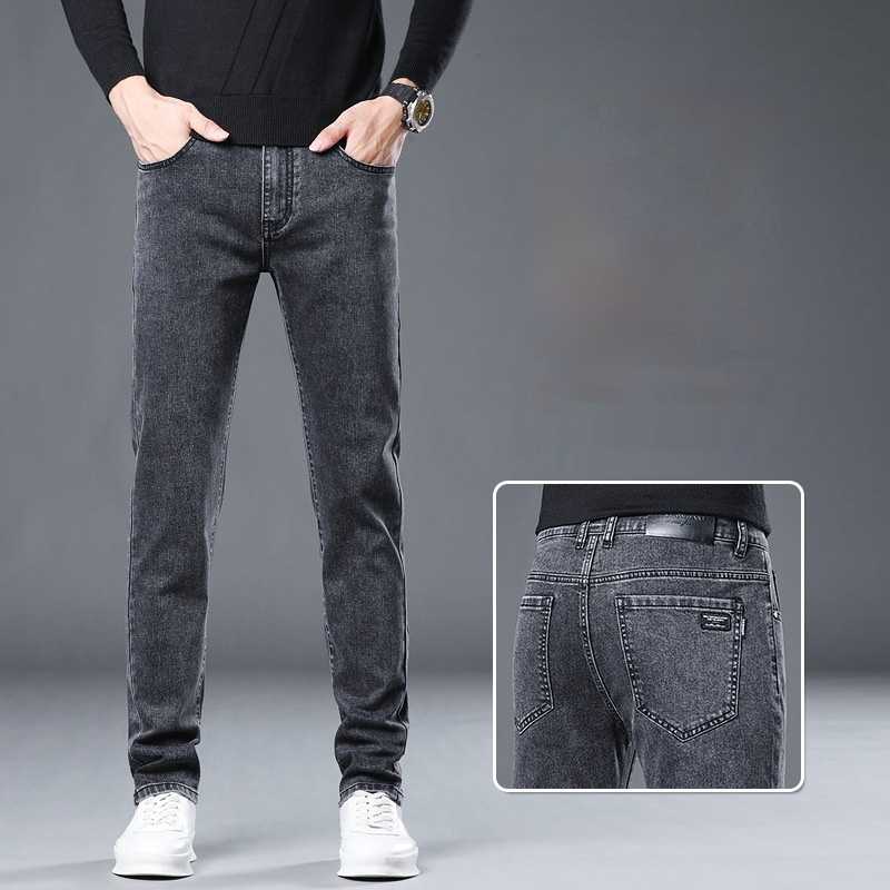 Versatile Stretch Slim Straight Men’s Jeans