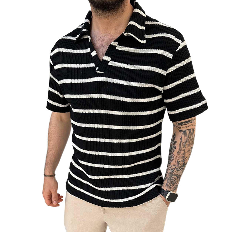 Thin Summer Stripes Sweater For Men