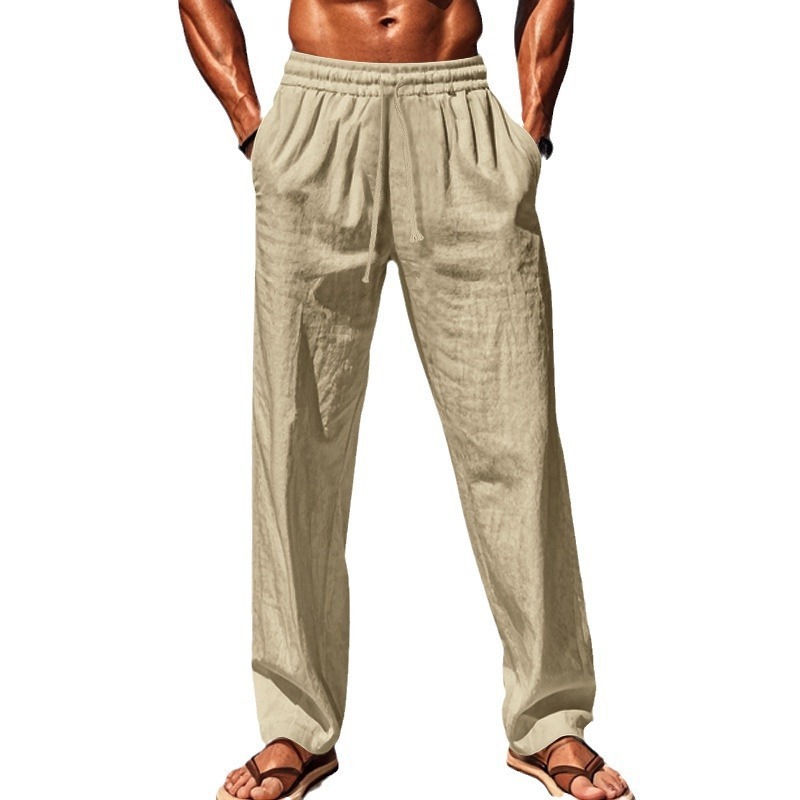 Breathable Cotton And Linen Loose Leisure Sports Trousers