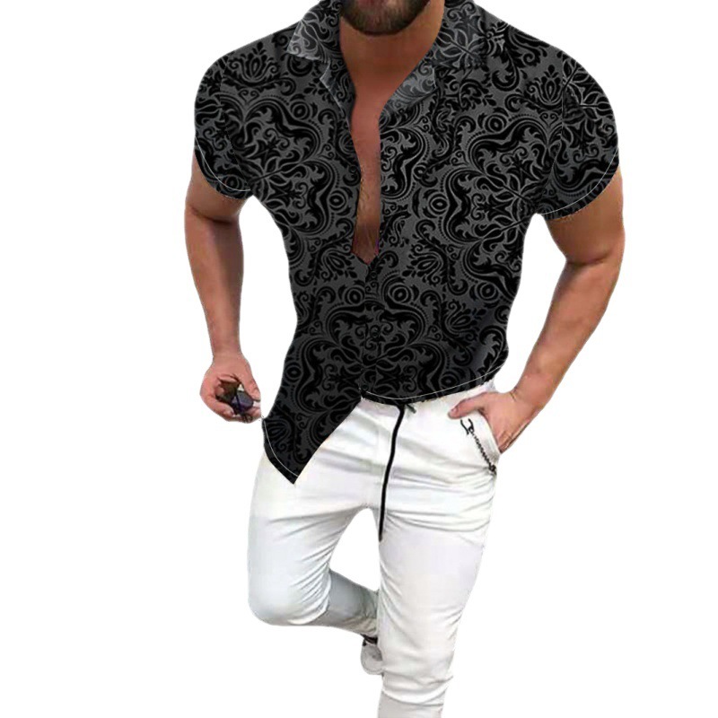 Printed Youth Quick-drying Shirt Top Men