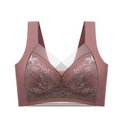 Ice Silk Lace Thin Seamless Back Shaping Bra