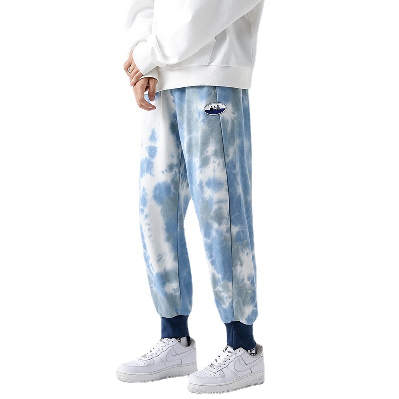 Loose Starry Sky Printed Couple Leisure Tappered Sweatpants