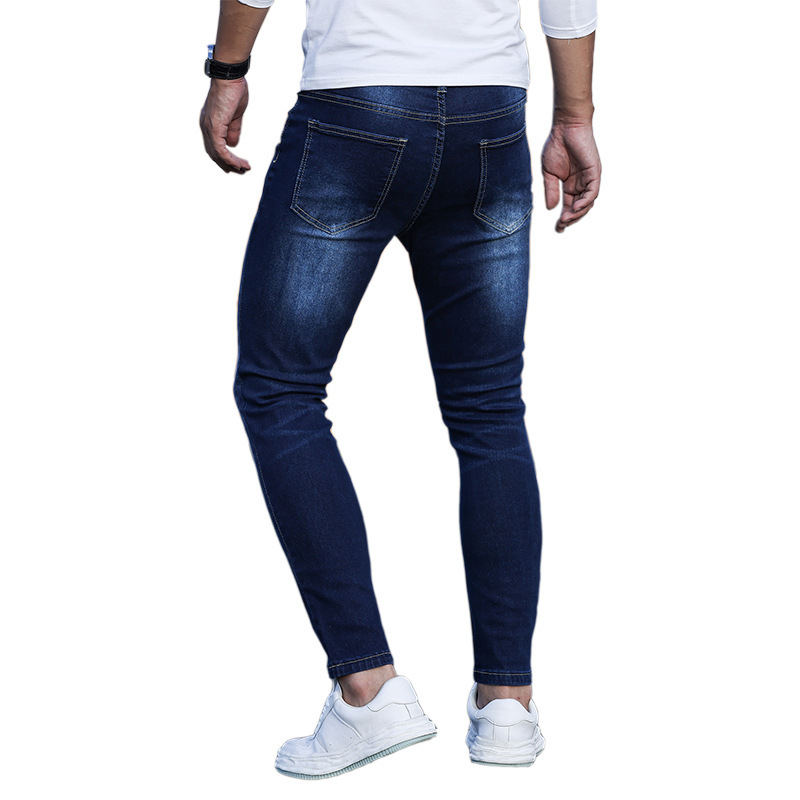 Men’s Blue Stretch Skinny Denim Pants