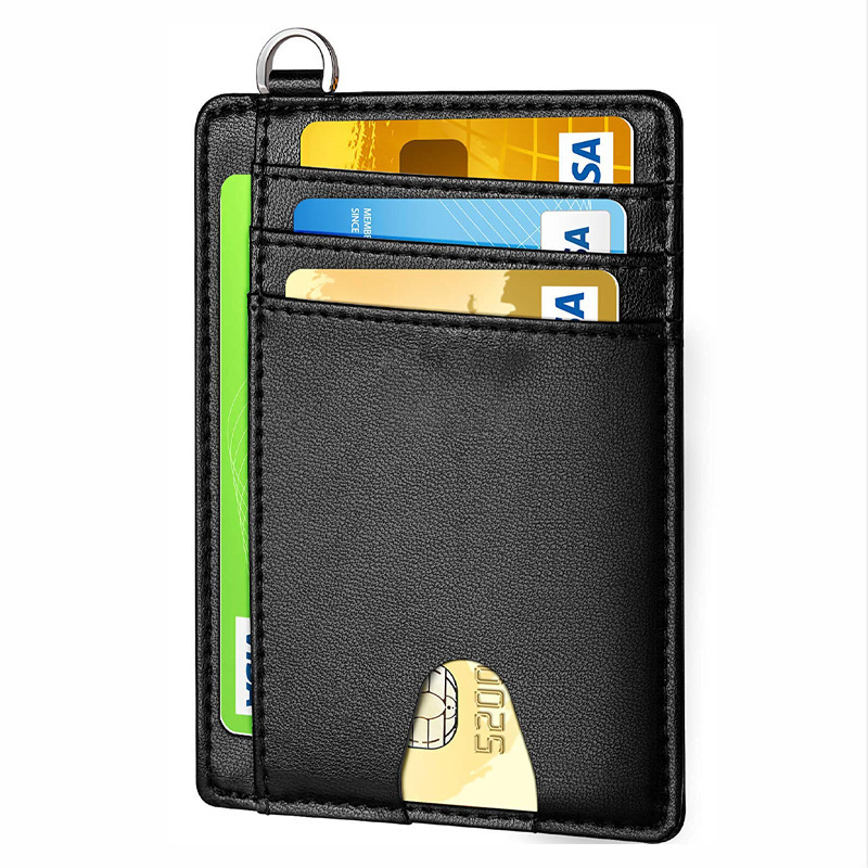 Men’s Leather RFID Anti-theft Card Swiping Bag