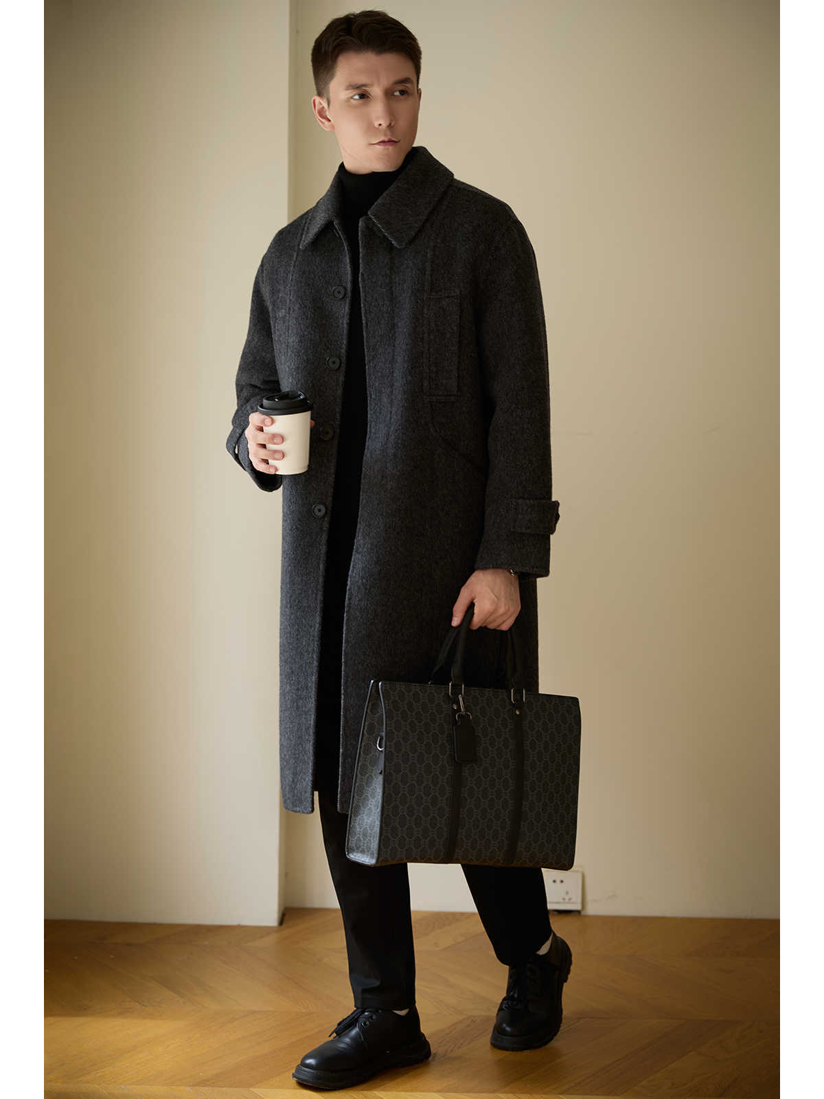 Wool Double-sided Woolen Coat Mid-length Men’s Coat