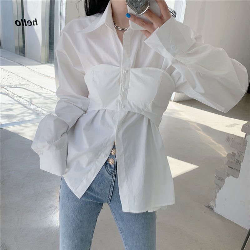 Shirt Women’s Design Sense Niche Spring And Autumn New Shirt