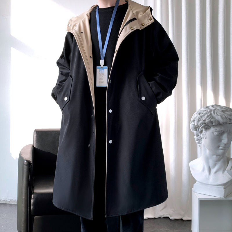 Men’s British Style Coat Cloak Mid-length