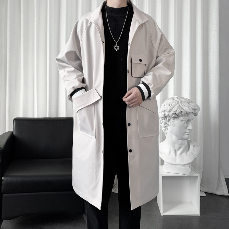 Men’s Mid-length Temperament Overknee Overcoat