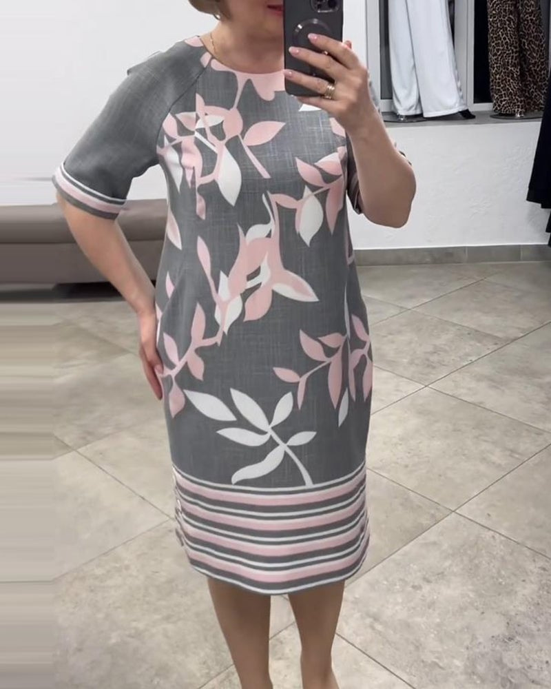 Plus Size Women’s Printed Dress