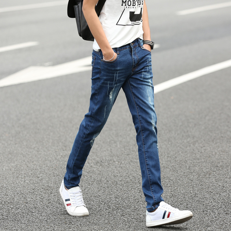 Summer Men’s Denim Straight Pants