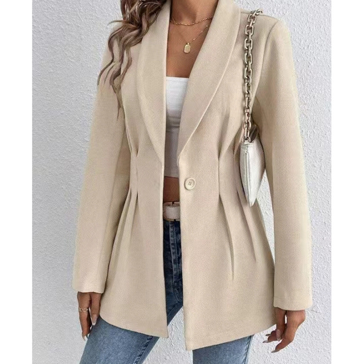 Spring NEW Long Sleeve Slim Fit Woolen Women’s Coat