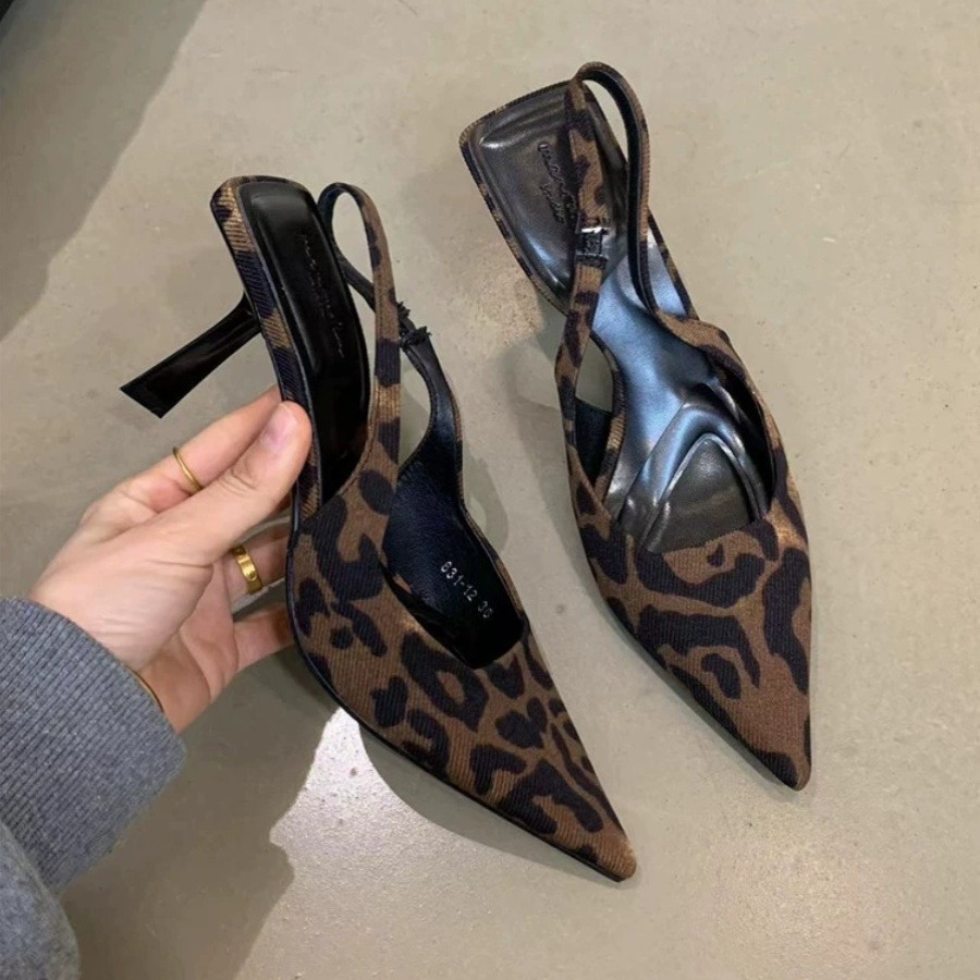 Women’s High-grade Leopard-print High-heeled Shoes