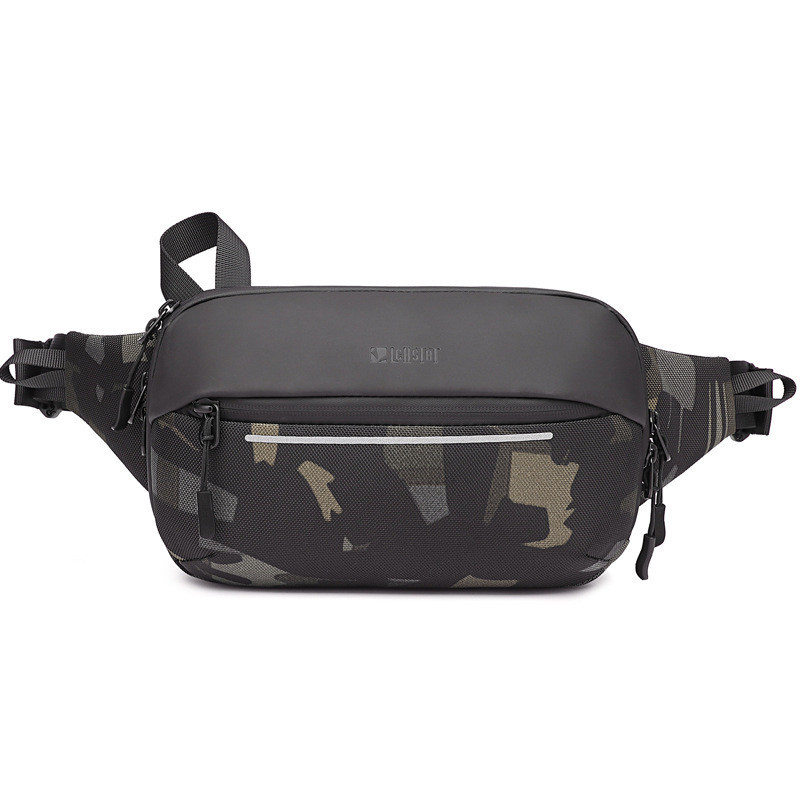 Men’s Waist Bag Korean Version Functional Multi-function Expandable Messenger